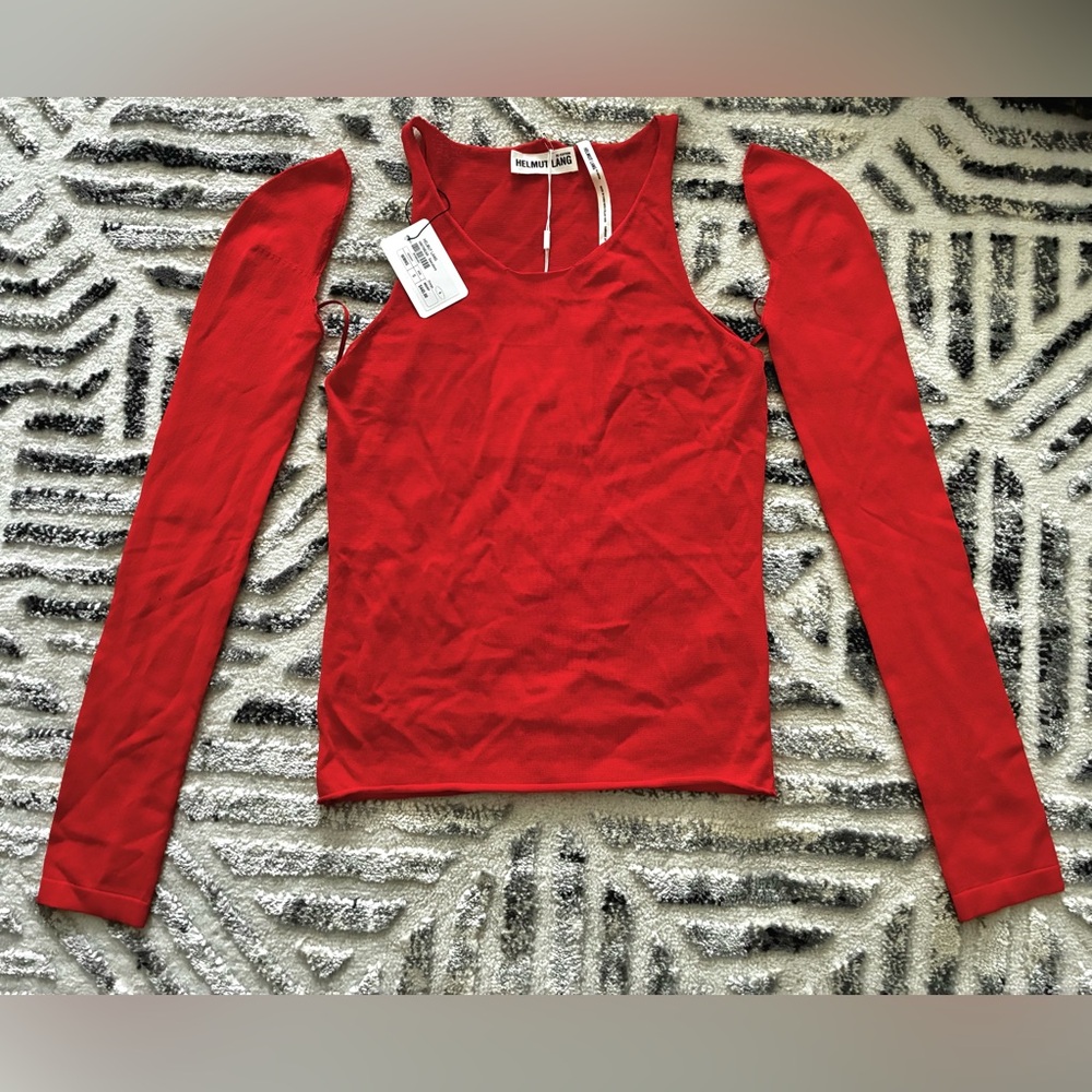 Helmut Lang Summer Camp Cotton Tank With Removable Sleeves - Picture 4 of 5